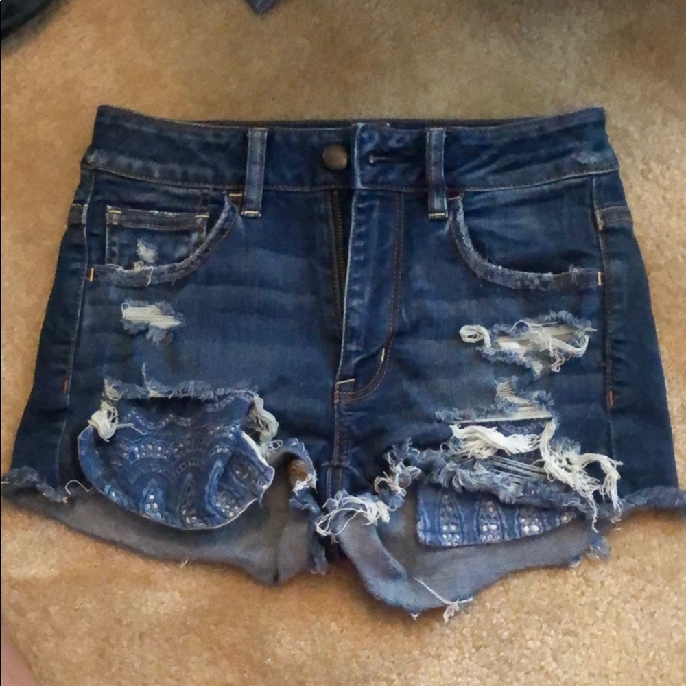 American eagle jean shorts